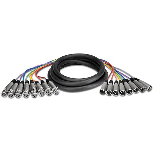  Hosa Technology XLR-802 8-Channel Male XLR to Female XLR Snake Cable - 6.6' (2.01m)