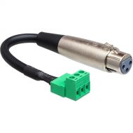 Hosa Technology PHX-106F Bulk Low-Voltage XLR 3-Pin Female to Phoenix 3-Pin Male Adapter Cable (6