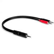 Hosa Technology YMM-152 Stereo 3.5mm Male TRS to Two 3.5mm Male TS Y-Cable (12