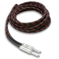Hosa Technology 3GT Series Cloth Guitar Cable (Black/Red) - 18'