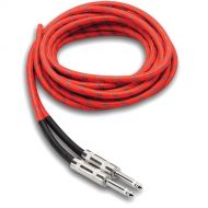 Hosa Technology 3GT Series Cloth Guitar Cable (Red/Green) - 18'