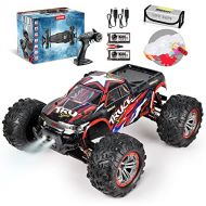 Hosim 1:10 Large Size 48+ KMH 4WD High Speed RC Monster Trucks,Hobby Grade RC Cars for Adults Boys Remote Control Vehicle 2 Batteries for 40+ Min Play Gift for Kids(Red)