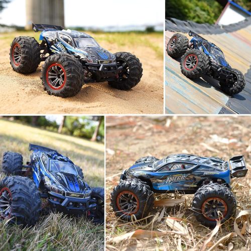  Hosim 1:12 46+ KMH High Speed RC Monster Trucks, 4WD Large Size RC Cars for Adults Boys - Radio Controlled RC Off Road Electronic Hobby Grade Remote Control Cars 2 Batteries for 40