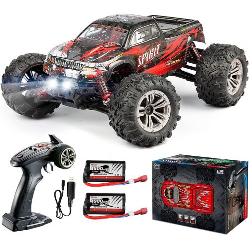  Hosim 1:16 Scale 36+KPH All Terrain RC Car,4WD Waterproof High Speed Electric Toy Off Road RC Monster Truck Vehicle Crawler with 2 Rechargeable Batteries for Boys Kids and Adults(R