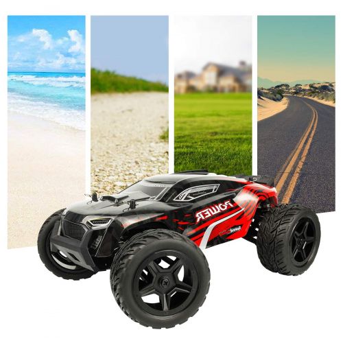  Hosim 1:16 Scale 4WD Remote Control RC Truck G172, High Speed Racing Vehicle 36km/h Radio Controlled Off-Road 2.4Ghz RC Car Electronic Monster Hobby Truck R/C RTR Car Buggy for Kid