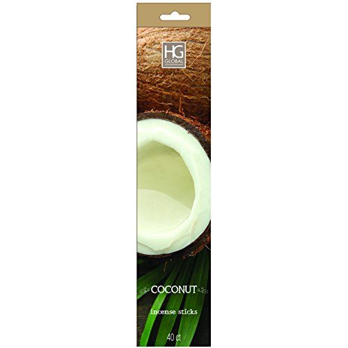  인센스스틱 Hosley Highly Fragranced Coconut Incense Sticks 240 Pack, Infused with Essential Oils. Ideal Gift for Wedding, Events, Aromatherapy, Spa, Reiki, Meditation, Bathroom Setting W1