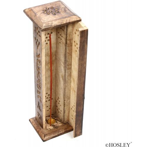  인센스스틱 Hosleys Wood Farmhouse Incense Tower with 20 Incense Sticks - 12 High. Ideal Gift for Aromatherapy, Zen, Spa, Vastu, Reiki Chakra Votive Candle Garden Settings. Bulk Buy O4