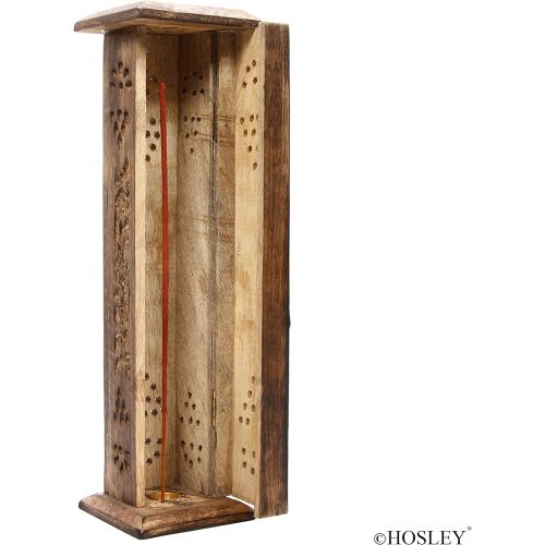  인센스스틱 Hosleys Wood Farmhouse Incense Tower with 20 Incense Sticks - 12 High. Ideal Gift for Aromatherapy, Zen, Spa, Vastu, Reiki Chakra Votive Candle Garden Settings. Bulk Buy O4