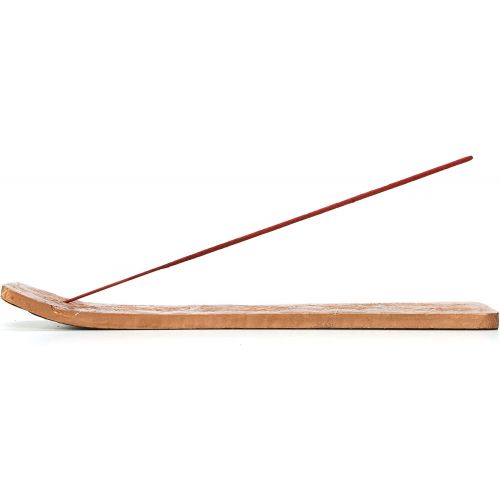  인센스스틱 Hosley Wood Incense Stick Holder- 10.50 Long. Clad with Decorative Metal Patterned Foil. Ideal Gift for Wedding, Aromatherapy, Zen, Spa, Vastu, Reiki Chakra Settings O8