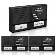 Hosmart 1500FT Wireless Doorbell Intercom system with 2 receivers -Weather/Water proof