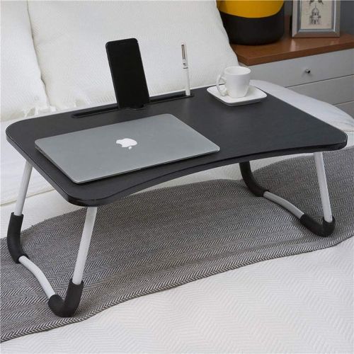  [아마존베스트]Hossejoy Foldable Laptop Table, Portable Standing Bed Desk, Breakfast Serving Bed Tray, Notebook Computer Stand Reading Holder for Couch Floor