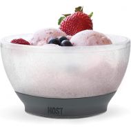 Host Freeze Ice Cream Bowls, 18oz Set of 1 Dessert Bowls Fruit Bowls Acai Bowls, His and Hers Gifts Anniversary, Dad Birthday, Ice Cream Gifts, Grey