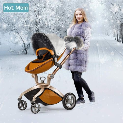  Baby Stroller 2018, Hot Mom Baby Carriage with Bassinet Combo,White