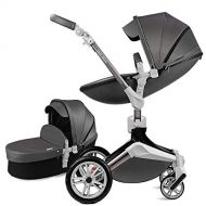 [아마존핫딜][아마존 핫딜] Hot Mom Baby Stroller 360 Rotation Function,Virgin Mary Baby Carriage Pushchair Pram 2020,Dark Grey