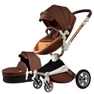 [아마존베스트]Baby Stroller 360 Rotation Function,Hot Mom Pushchair Pram,2020 New Style Coffee
