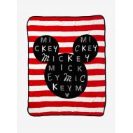 Hot Topic Disney Mickey Mouse Striped Throw Blanket