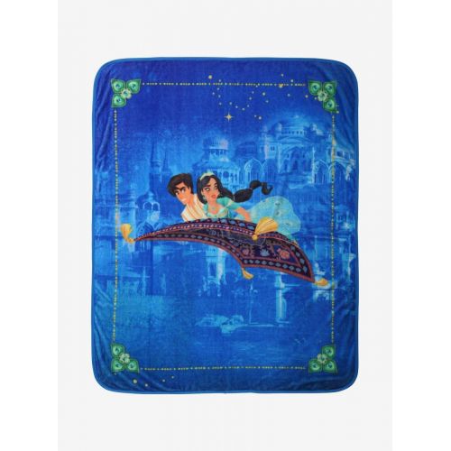  Hot Topic Disney Aladdin Flying Plush Throw Blanket