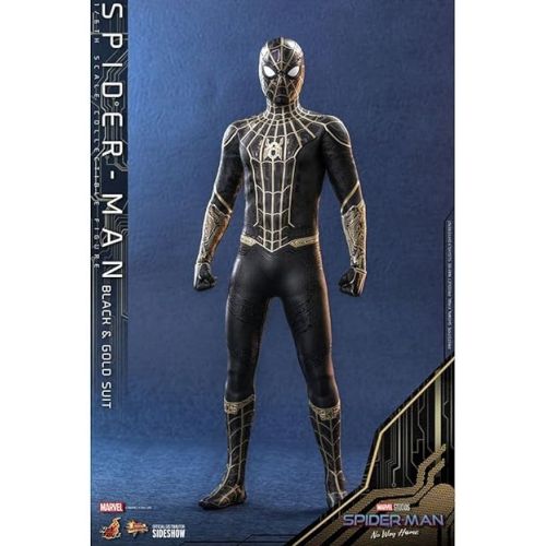 핫토이즈 Hot Toys 1:6 Spider-Man Black & Gold Suit - Spider-Man: No Way Home