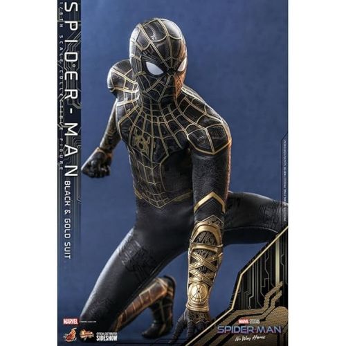 핫토이즈 Hot Toys 1:6 Spider-Man Black & Gold Suit - Spider-Man: No Way Home