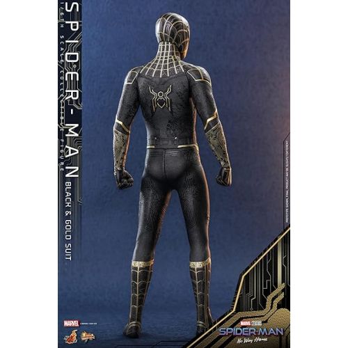 핫토이즈 Hot Toys 1:6 Spider-Man Black & Gold Suit - Spider-Man: No Way Home