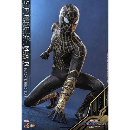 핫토이즈 Hot Toys 1:6 Spider-Man Black & Gold Suit - Spider-Man: No Way Home