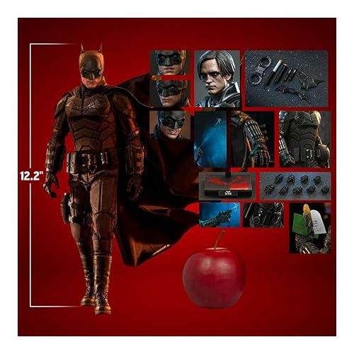 핫토이즈 ホットトイズ(Hot Toys) Movie Masterpiece The Batman - Batman - 1/6 Scale Figure, Black