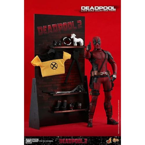 핫토이즈 Hot Toys HT903587 1:6 Deadpool II Movie Version, Red & Black