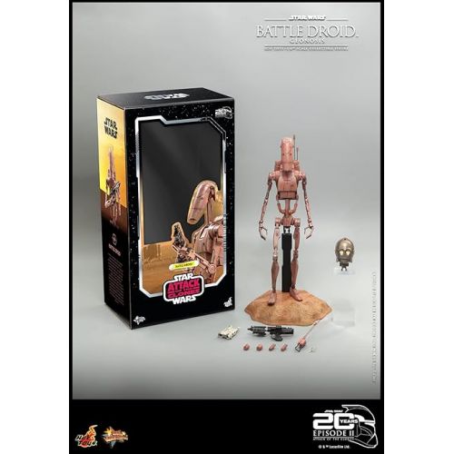 핫토이즈 Movie Masterpiece Star Wars Episode 2: Attack of The Clones Battle Droid (Geonosis) 1/6 Scale Figure, Brown, Height Approx. 12.2 inches (31 cm) MMS649