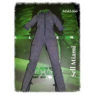 16 Hot Toys Aliens Ripley MMS366 Blue Colored Jumpsuit