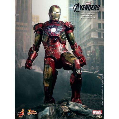 핫토이즈 Hot Toys 16 The Avengers Iron Man Mark 7 MK VII Battle Damaged BD MMS196 JP