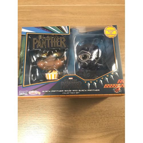 핫토이즈 NEW! Hot Toys black panther + Movbi Bobble-Head Cosbaby Set
