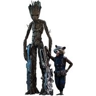 Hot Toys Groot & Rocket (2-in-1 Set) 16 Sixth Scale Collectible Action Figure Avengers: Infinity War - Movie Masterpiece Series Marvel Cinematic Universe MCU