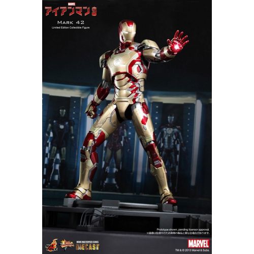 핫토이즈 Hot Toys Iron Man 3 Movie Masterpiece Iron Man Mark XLII Collectible Figure