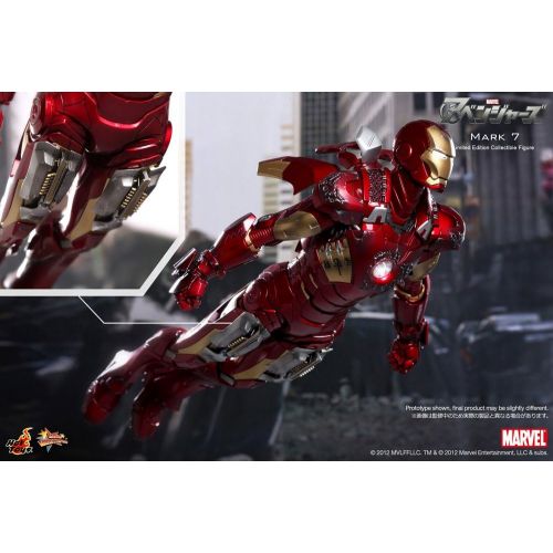 핫토이즈 Hot Toys Marvel Avengers Movie Masterpiece Iron Man Mark VII Collectible Figure