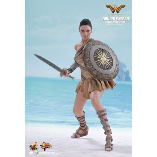 핫토이즈 Hot Toys HT Original DC Justice League Wonder Woman Gal Gadot 2.0 Movie Masterpiece 16th Scale Collectible Figures Training Armor Version Action Figurine Comics MMS424 Collection