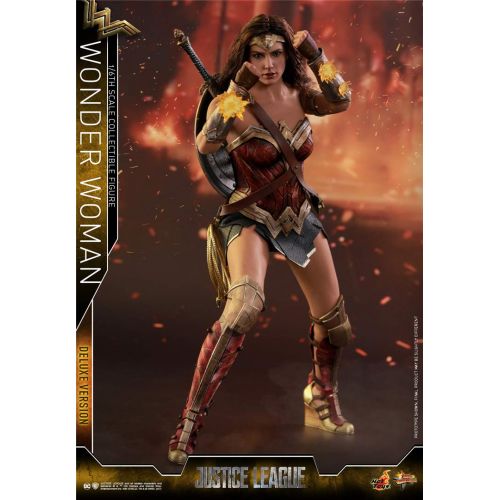 핫토이즈 Hot Toys HT Original DC Justice League Wonder Woman 16th Scale Collectible Figures Deluxe Version Action Figurine Comics MMS451 Collection Cosbaby