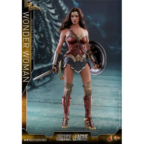 핫토이즈 Hot Toys HT Original DC Justice League Wonder Woman 16th Scale Collectible Figures Deluxe Version Action Figurine Comics MMS451 Collection Cosbaby