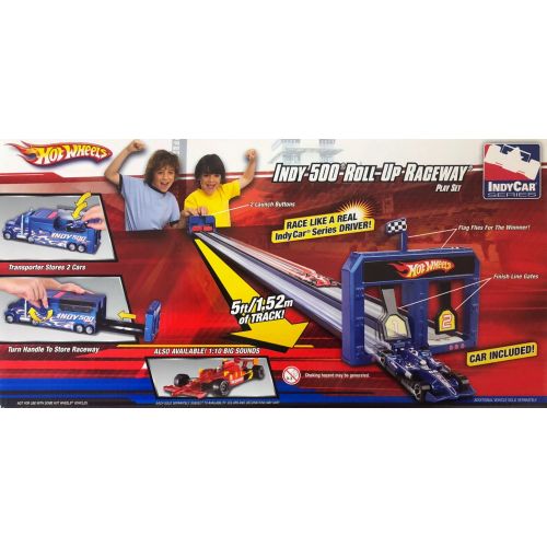  Hot Wheels Indy 500 Roll-Up Raceway Playset Track ~ Racing, Storage & Transporter all in one ~ Car Included