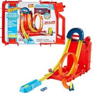 Hot Wheels Toy Car Track Set, Track Builder Unlimited Playset Fuel Can Stunt Box, 14 Component Parts & 1:64 Scale Vehicle