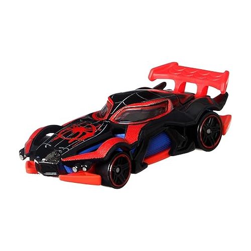  Hot Wheels Marvel Spider-Man Toy Cars 5-Pack in 1:64 Scale, Set of 5: Spider-Man, Proto-Suit Spider-Man, Miles Morales, Spider-Gwen & Venom