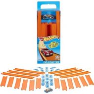 Hot Wheels Track Builder Straight Track Set, 37 Component Parts & 1:64 Scale Toy Car (Amazon Exclusive)