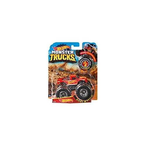  Hot Wheels Monster Trucks, 1 Toy Truck in 1:64 Scale & 1 Crushable Car, Vehicle Play for Kids & Collectors (Styles May Vary)