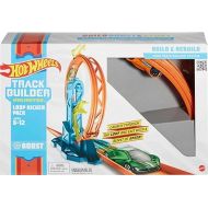 Hot Wheels Toy Car Track Set, Track Builder Unlimited Playset Loop Kicker Pack, 10 Track Component Parts & 1:64 Scale Vehicle