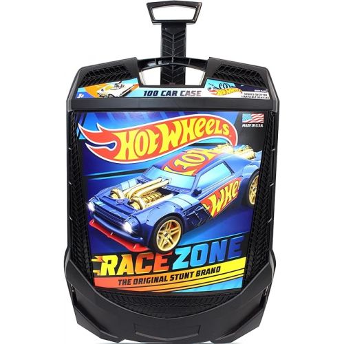  Hot Wheels 100-Car, Rolling Storage Case with Retractable Handle, Model:20135