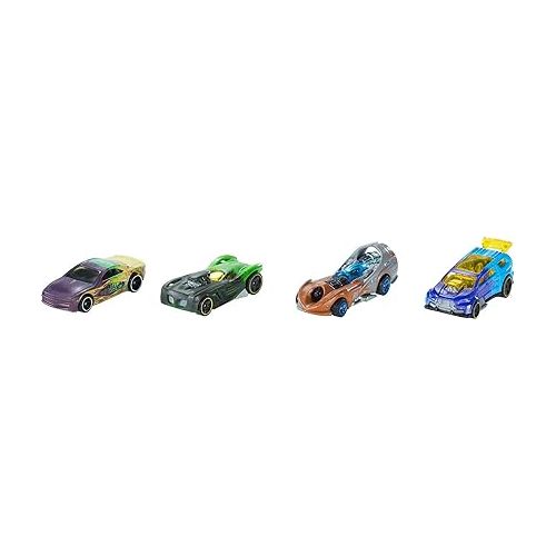  Hot Wheels Set of 5 Color Shifters Cars or Trucks in 1:64 Scale, Color Change Toy Vehicles (Styles May Vary) (Amazon Exclusive)