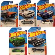 Hot Wheels 2022 Muscle Cars Set of 5 Diecast Vehicles from L2593 Release with Chargers, Camaros, Viper and More