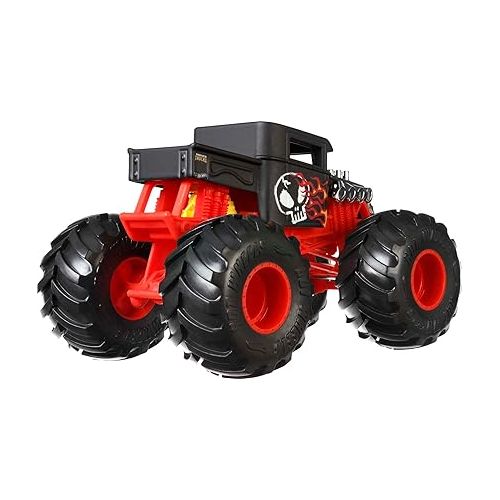  Hot Wheels Toy Monster Trucks, Oversized Die-Cast Bone Shaker in 1:24 Scale, Play Vehicle for Kids & Collectors