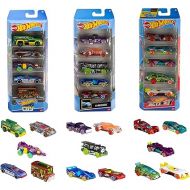 Hot Wheels Toy Cars, Bundle of 15 1:64 Scale Vehicles, includes 3 5-Packs with Different Themes: HW City, X-Raycers & Track Pack [Amazon Exclusive]