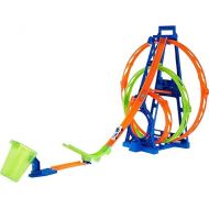 Hot Wheels Toy Car Track Set Triple Loop Kit, 3 Loops & Connects to Other Sets, Includes 1:64 Scale Car