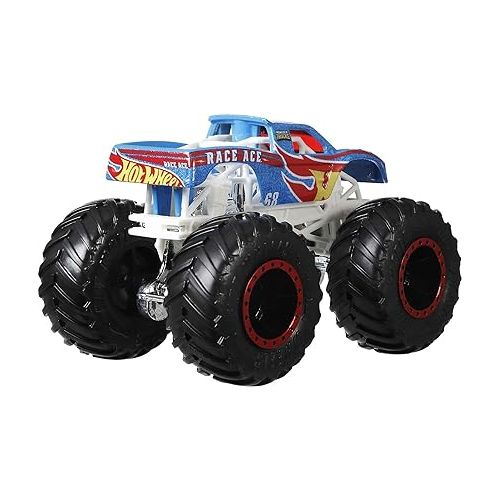  Hot Wheels Monster Trucks Live 8-Pack, Multipack of 1:64 Scale Toy Monster Trucks, Characters from The Live Show, Smashing & Crashing Trucks, Toy for Kids 3 Years Old & Up